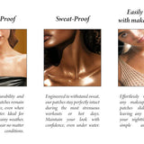 Gold Decolletage Glitter Makeup Patches