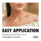 Gold Decolletage Glitter Makeup Patches